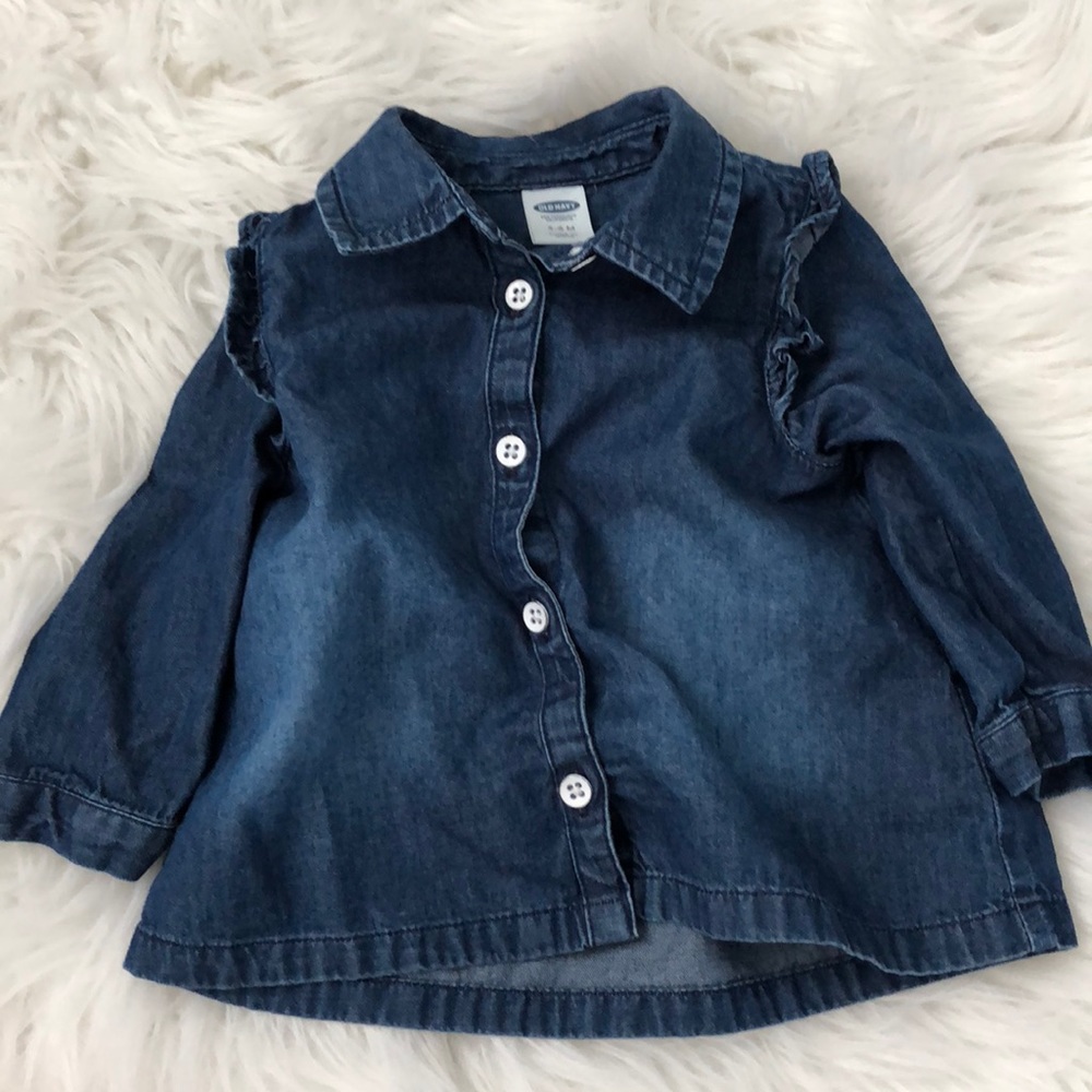 Old Navy 100% Cotton Denim Button up Shirt